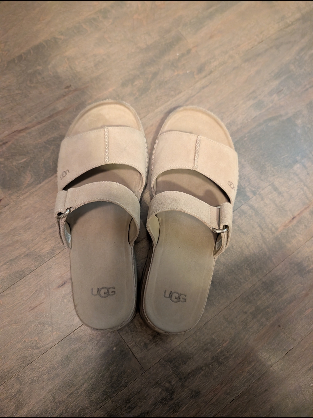 UGG Suede Slide Sandals in Chestnut - Picture 6 of 6